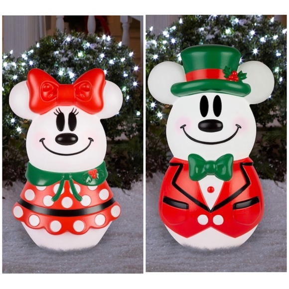 New light up Minnie Mickey mouse blow mold 24” - Picture 1 of 8